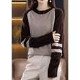 thumbnail image 4 of Maydear Womens Crewneck Wool Sweater, Casual Long Sleeve Pullover Tops, 4 of 5