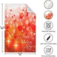 thumbnail image 4 of Valentine's Day Love Heart Kitchen Dish Towel 6 Pack, Soft Absorbent Dishcloths Reusable Hand Towel Washable Tea Towels for Home Kitchen Bar Table Decor, 28 x 18 Inch, 4 of 7