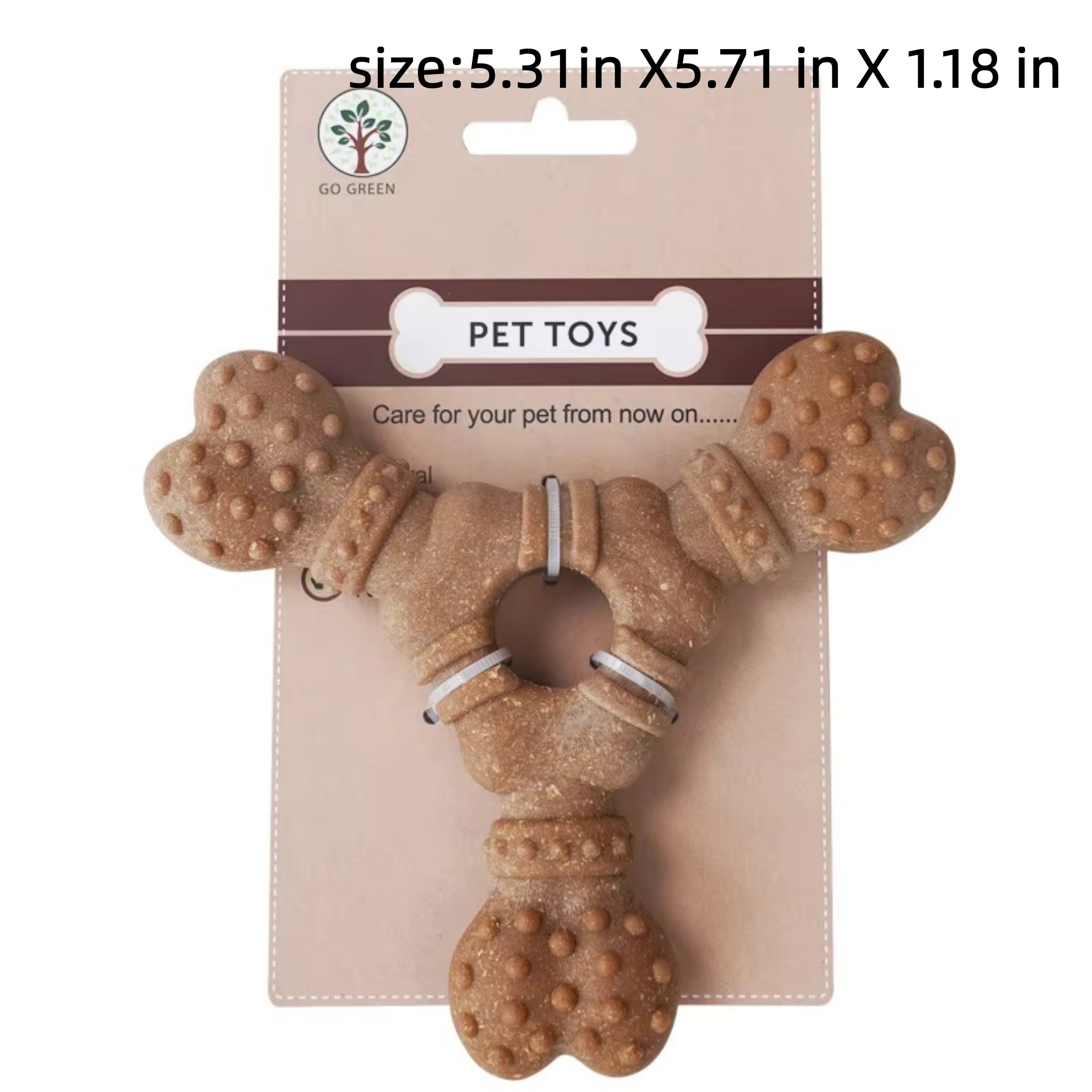 Newborn Dog Chew Toys,4 Pack Indestructible Dog Toys With Tough Wood-plastic Chew Toy Gift For Large Medium Small Breed