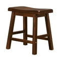 thumbnail image 6 of Weston Home Ashby 18-inch Backless Stools, Set of 2, Warm Cherry Finish, 6 of 8