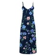thumbnail image 5 of bnaln Summer Dresses Women Casual Sleeveless Maxi Dress Cute Floral Printed Dresses Oversized V Neck Spaghetti Strap Camis Dress Elegant Prom Party Dresses Wedding Guest Dress, 5 of 5