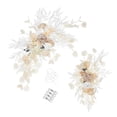 thumbnail image 3 of 2 piezas de arco de boda con flores, arreglo floral, rosas falsas colgantes, guirnalda de flores artificiales, fondo floral para decoración de bodas Medio, 3 of 10