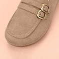 thumbnail image 5 of Viluyesy Womens Loafers Double Buckle Slip On Round Toe Comfortable Casual Walking Work Dress Shoes Coffee Size 7.5, 5 of 5