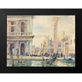 thumbnail image 2 of Sargent, John Singer 24x19 Black Modern Framed Museum Art Print Titled - The Piazzetta, 2 of 5