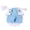 Sky Blue, variant on Small Dog Halloween with Printed Stethoscope Lab Coat and Hat, Sky Blue and White, for Small Dogs and Cats, Pet Doctor Outfit