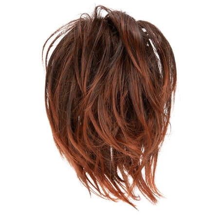 Nvzi -b Tousled Updo Messy Hair Bun,Clip in Hair Chignon with Side Comb Natural Adjustable Versatile Synthetic Hair Scrunchies for Women Girls，B