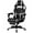 White, variant on Gymax Massage Gaming Chair Recliner Racing Chair w/ Retractable Footrest White Home