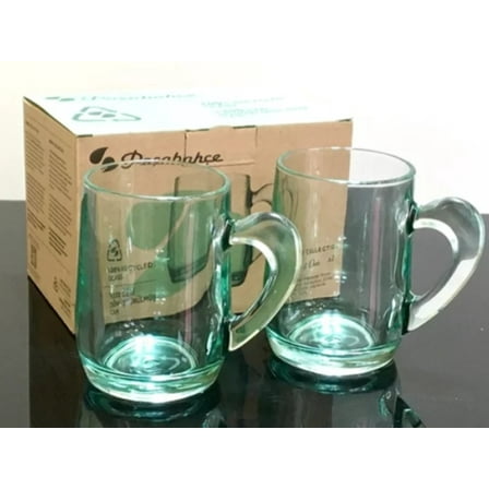 Recycled Glass Cups, Set of 2