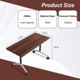 thumbnail image 2 of Conference Table 6ft,Folding Conference Room Table on Wheels,Mobile Flip Top Training Tables for Office,Meeting(8,Walnut,47.2" D X 23.6" W X 29.5" H), 2 of 7