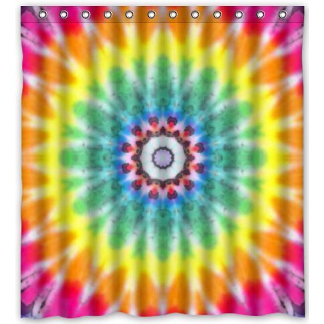 ABPHQTO Cortina de ducha Tie Dye Cortina de ducha impermeable 160x180 cm