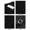 thumbnail image 6 of Coshow Men's Suit Vests V-neck Sleeveless Slim Fit Jacket Formal Business Dress Vest with 3 Pockets, 6 of 7