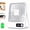 White, variant on Ultra-quiet square desktop fan, 5-speed strong airflow, 1800mAh USB rechargeable. Compact lightweight for home, office, car and travel.