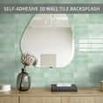thumbnail image 3 of ABCISI 10 Sheets Subway Tile Peel and Stick Backsplash, 12”×12”Light Green Self Adhesive Wall Tiles Stick on Back Splash for Kitchen,Bathroom,Camper, Easy to Clean and Resistant to Water, Oil, Heat, 3 of 12