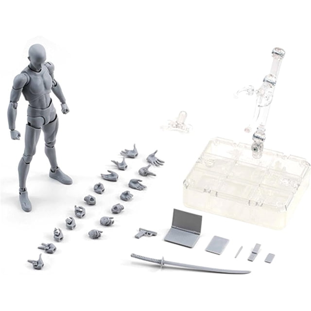Body Kun Action Figures - Action Figure Drawing Model | Drawing Figure Models for Artists Action Figure Model Set, Body Kun Action Figures Drawing Figures, Sketching Drawing Doll Set for Photography