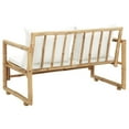 thumbnail image 4 of vidaXL 2 Seater Garden Sofa with Cushions Bamboo, 4 of 5