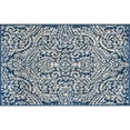 thumbnail image 3 of Madison Traditional 2' x 3' Dark Blue Polypropylene Indoor Area Rug, 3 of 9