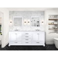 thumbnail image 6 of Elegant and Spacious - Double white bath vanity with marble top for ample storage, 6 of 7