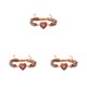 thumbnail image 2 of Qarigey de mujer con forma de corazón, dije de piedras preciosas naturales, pulseras con dijes de corazón de piedra Natural hechas a mano, Type1 NO1, 2 of 6