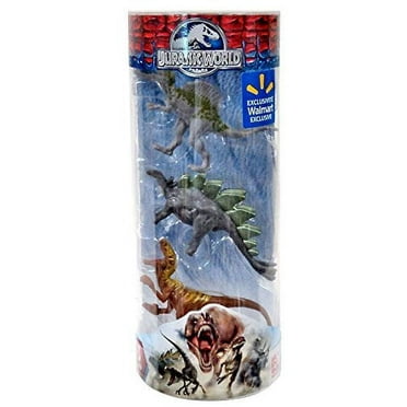 Hasbro Jurassic World Mini Dinos Spinosaurus, Stegosaurus & Velociraptor Figure, 3 Pack