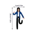 thumbnail image 2 of Michae Bendable Pop Star Plush Doll with Internal Wire Armature, Posable Stuffed Puppet for Desk Display, Collectible Music Gift for M-J Fans, 3 Pack, 2 of 5