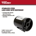 thumbnail image 6 of Hyper Tough 18 Gauge Stainless Steel Lock Wire, Includes Dispenser with Feed Hole, Resists Rust and Corrosion, 6 of 11