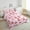 Pink, variant on Erosebridal Cute Plaid Bow Comforter Sets Full Size, Cherry Fruit Comforters & Duvets, Princess Love Heart Decor, Breathable