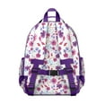 thumbnail image 4 of Bloom Blossom Design Student Backpack Adjustable Padded Straps and Chest Buckle Water-resistant Lightweight School Backpack for Student and Students, 4 of 6