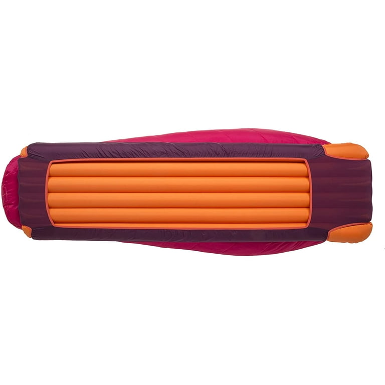 Big Agnes Women s Sunbeam Synthetic Sleeping Bag Beet Paprika 15 Petite Right Walmart