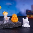 thumbnail image 6 of Halloween Decorations, Micro Pumpkin Ghost Halloween DIY Decoration Accessories Mini Ornaments, Resin, E, 6 of 9