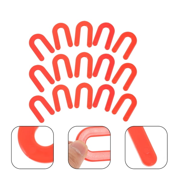 HAKIDZEL Plastic Tile Levelers Spacers Red 100Pcs 1/8 Inch U Shaped Tile Leveling System