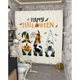thumbnail image 5 of Happy Halloween Shower Curtain Set ，Waterproof Fabric Shower Curtains Gnome Pumpkin Bat Shower Curtains for Bathroom,Bathroom Decor 54x"78", 5 of 6