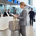 thumbnail image 4 of Portable Travel Tote Bag 18x14x8 Underseat Carry on Airline Approved Personal Item Bag with Trolley Case Lightweight Weekender Overnight Bags, 4 of 9