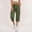 Army Green women cargo capri pants a1, variant on Usloyux Women's Cargo Capri Pants Drawstring Casual Active Shorts with Summer Vacation Hiking Bottoms, Pink XL
