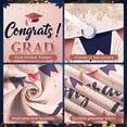 thumbnail image 4 of Pink Background Graduation Banner Gold Decorations Grad Display Graduation Cap Fireworks Graduation Backdrop for Graduation Party Graduation Ceremony Photo Shoot, 4 of 5
