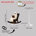 thumbnail image 3 of Halloween Ghost Decorations, 360 Degree Rotating 2D Ghost Figurine with Cute Desktop Design, Halloween Tabletop Ornament for Home Office Classroom Party Decor Spooky Holiday Display, 3 of 9