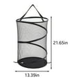 thumbnail image 3 of XGFHYJEH Laundry Basket Bag, Portable Laundry Basket, Dirty Clothes Hamper, Mesh Laundry Hamper Basket, Folding Dirty Clothes Sundries Storage Bag, 3 of 7