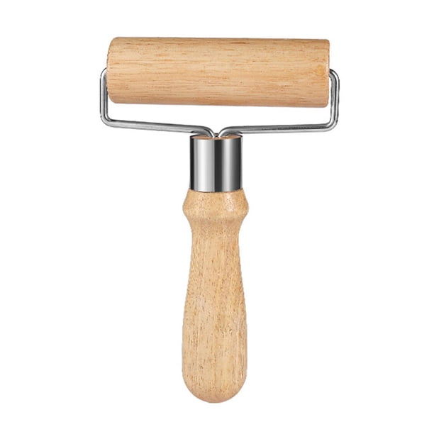 Rodillo de cocina pequeño, herramienta de cocina, rodillo manual de masa de madera en forma de T, duradero para pizza Medio
