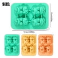 thumbnail image 3 of Ice Cube Mold,Cute 3D Silicone Tray Reusable Animal Shape Silicone Large Tray With Lid For Ice Iced Coffee( Dance Lio), 3 of 9