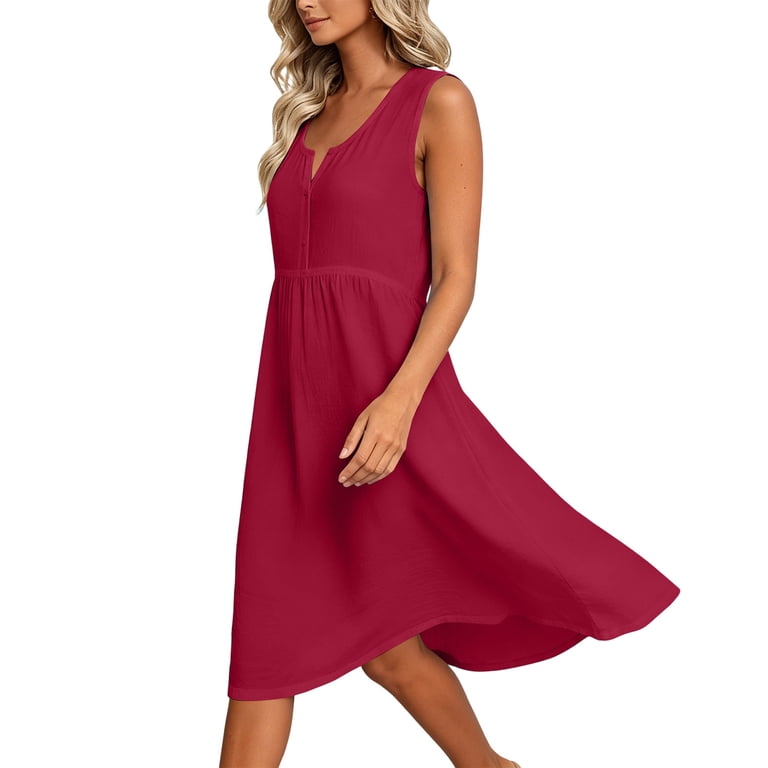 walmart red dress Womens Dresses | Red