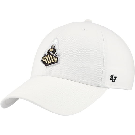Men's '47 White Purdue Boilermakers Clean Up Adjustable Hat
