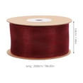 thumbnail image 2 of VORCOOL Smooth Dark Red Sheer Chiffon Ribbon for Bouquet Decorating and Party Craft Projects, 2 of 7