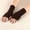 Coffee, variant on Mwjwdo Women’s Extended Fingerless Cuffs Diamond Hollow Knit Air Permeable Vintage Fabric For Social Gatherings Brown