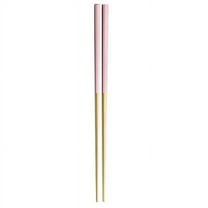 Chinese Stainless Steel Chopsticks Reusable Dishwasher Safe Chop Sticks Non-slip Japanese Korean Chopstick for Cooking Eating (Pink)