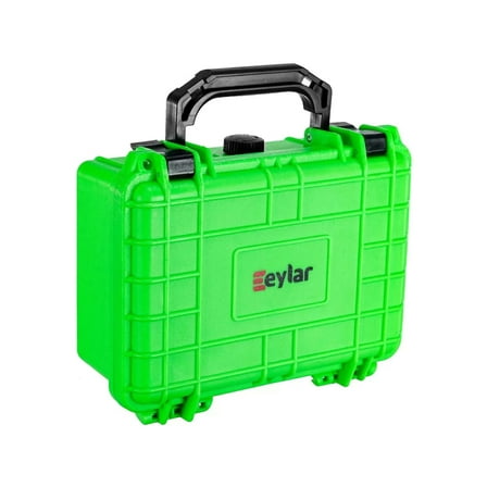 Eylar Small 8.12in Waterproof Gear Hard Case w/Foam, Neon Green