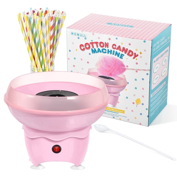 TIMIFTE Cotton Candy Machine, Mini Cotton Candy Maker for Kids,Includes 25 Cotton Candy Sticks & 1 Sugar Scoop.