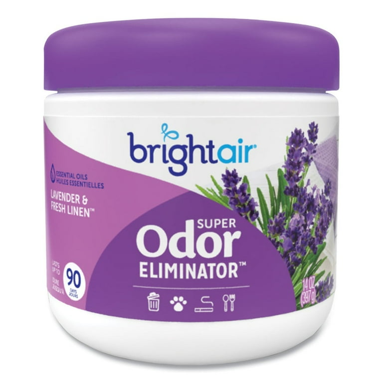 Super Odor Eliminator, Lavender and Fresh Linen, Purple, 14 oz Jar Super Odor Eliminator, Lavender and Fresh Linen, Purple, 14 oz Jar