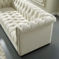 thumbnail image 5 of Modway Heritage Performance Velvet Sofa in Ivory, 5 of 7
