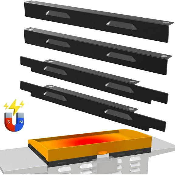 Magnetic Wind Guards for Blackstone 36 Inch Griddle, Wind Screen for Blackstone Griddle Accessories, Grill Accessories Protect Flame Hold Heat, Compatible with Cover Hood, Rear Grease Cup&Side Shelf