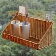 thumbnail image 2 of Plastic Wicker Hanging Basket Wall Mount Storage Baskets for Kitchen Organizing Fruit, Onion, Potato, Vegetable, Hanging Fruit Baskets for Kitchen Counter/Pantry/Cabinet 1PC, 2 of 7