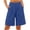 Dark Blue, variant on JJHGVB Linen Shorts for Women Flowy Shorts Comfy Resort Wear Womens Long Shorts for Women Womens Linen Shorts Dress Shorts for Women Beach Lightweight Short Beach Resort Pants Beige L